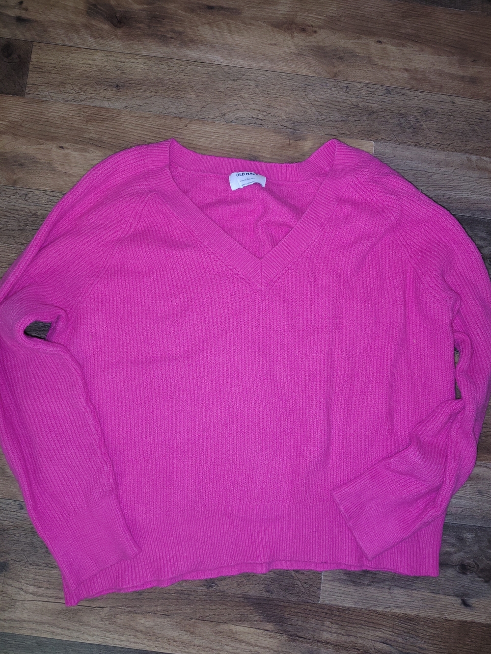 Old Navy Women's V-Neck Sweater In Bright Pink